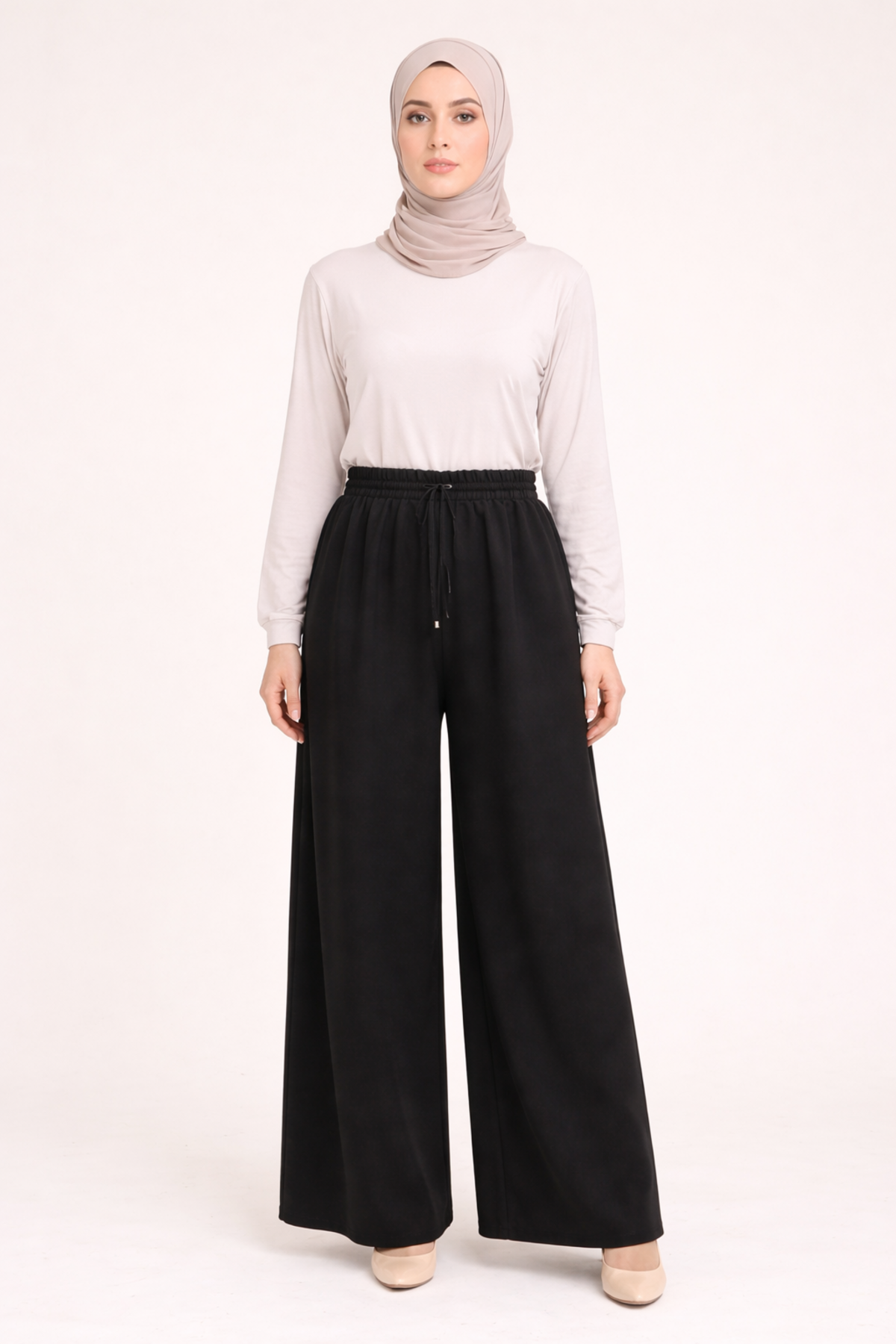 LASTİKLİ PANTOLON ETEK