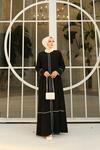 FERACE BEYAZ BİYELİ ABAYA 2413 BDN.38-54