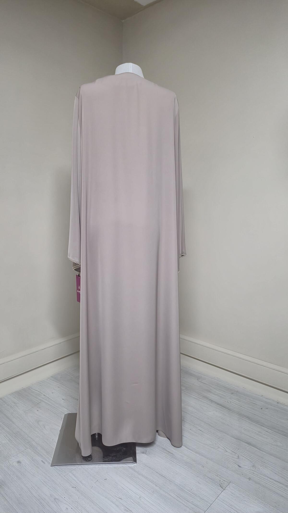 TAŞ DETAYLI DUBAİ FERACE