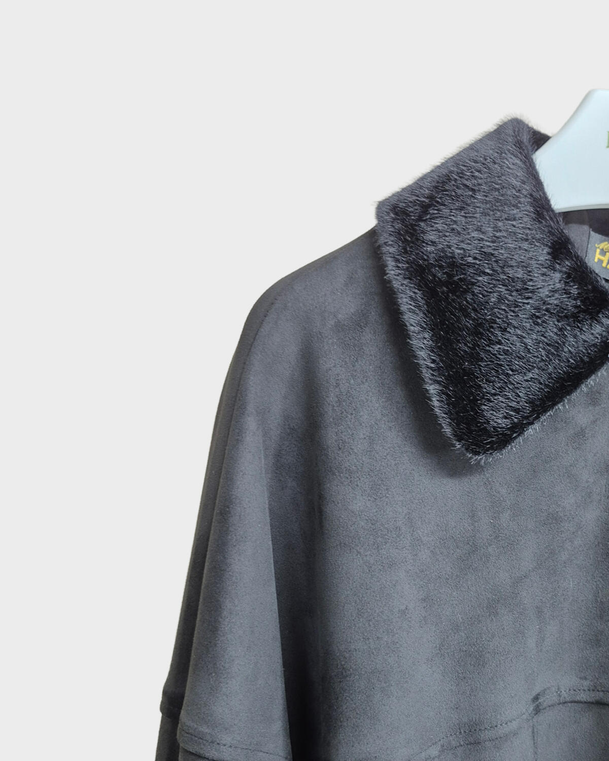 KÜRK YAKALI SÜET PANÇO