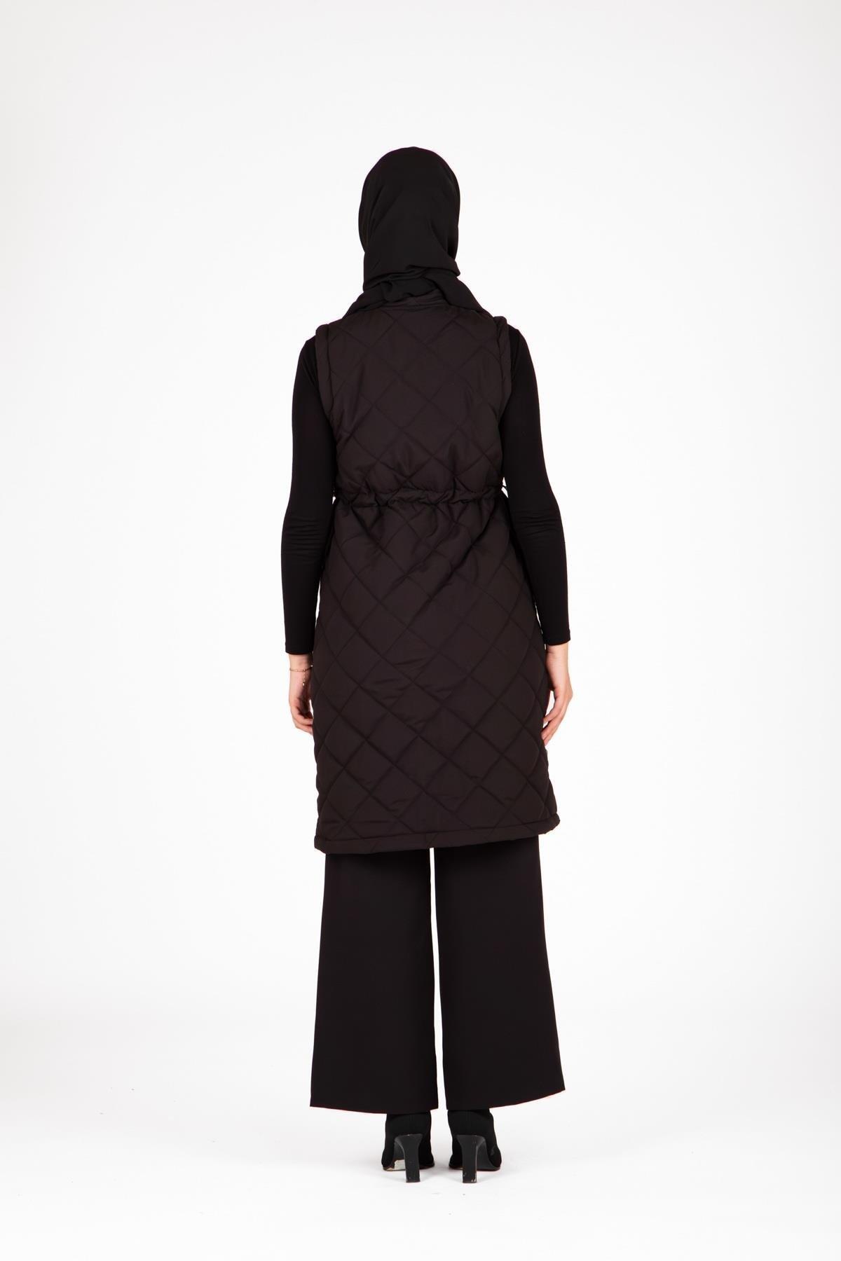 BAKLAVA DESEN KAPİTONE YELEK