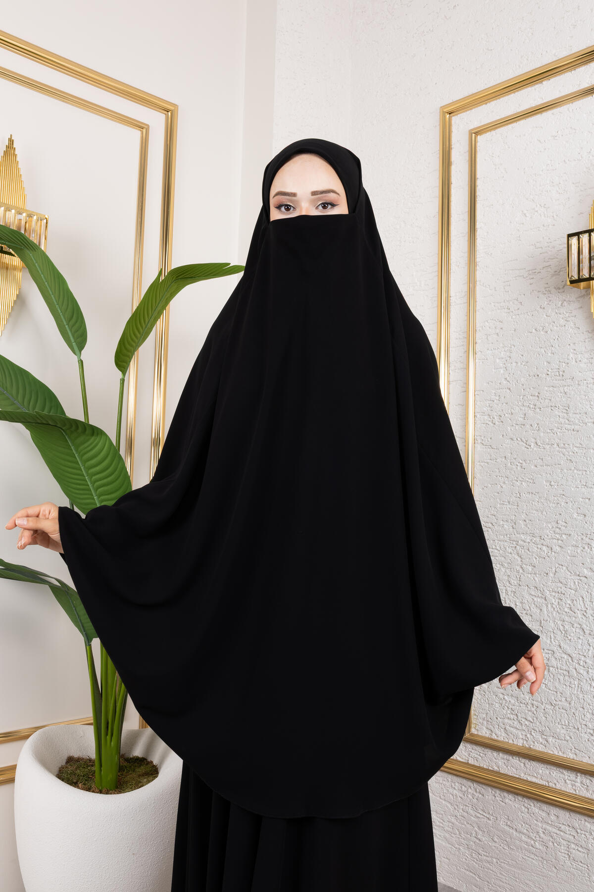 ÇARŞAF GİZLİ PEÇELİ SOFT KREP TEK PARÇA