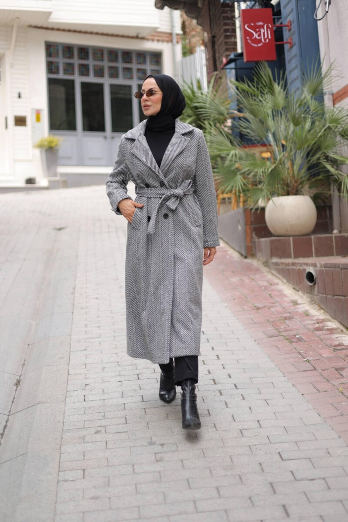 KRUVAZE YAKA BALIKSIRTI KABAN