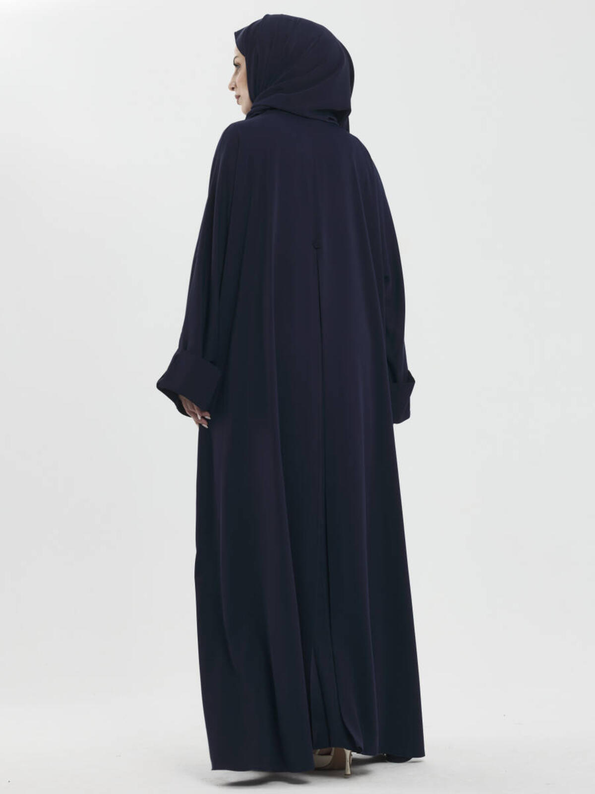 KOL MANŞETLİ MEDİNE İPEĞİ ABAYA