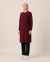 REGLAN KOLLU SWEAT TUNİK İKİ İPLİK