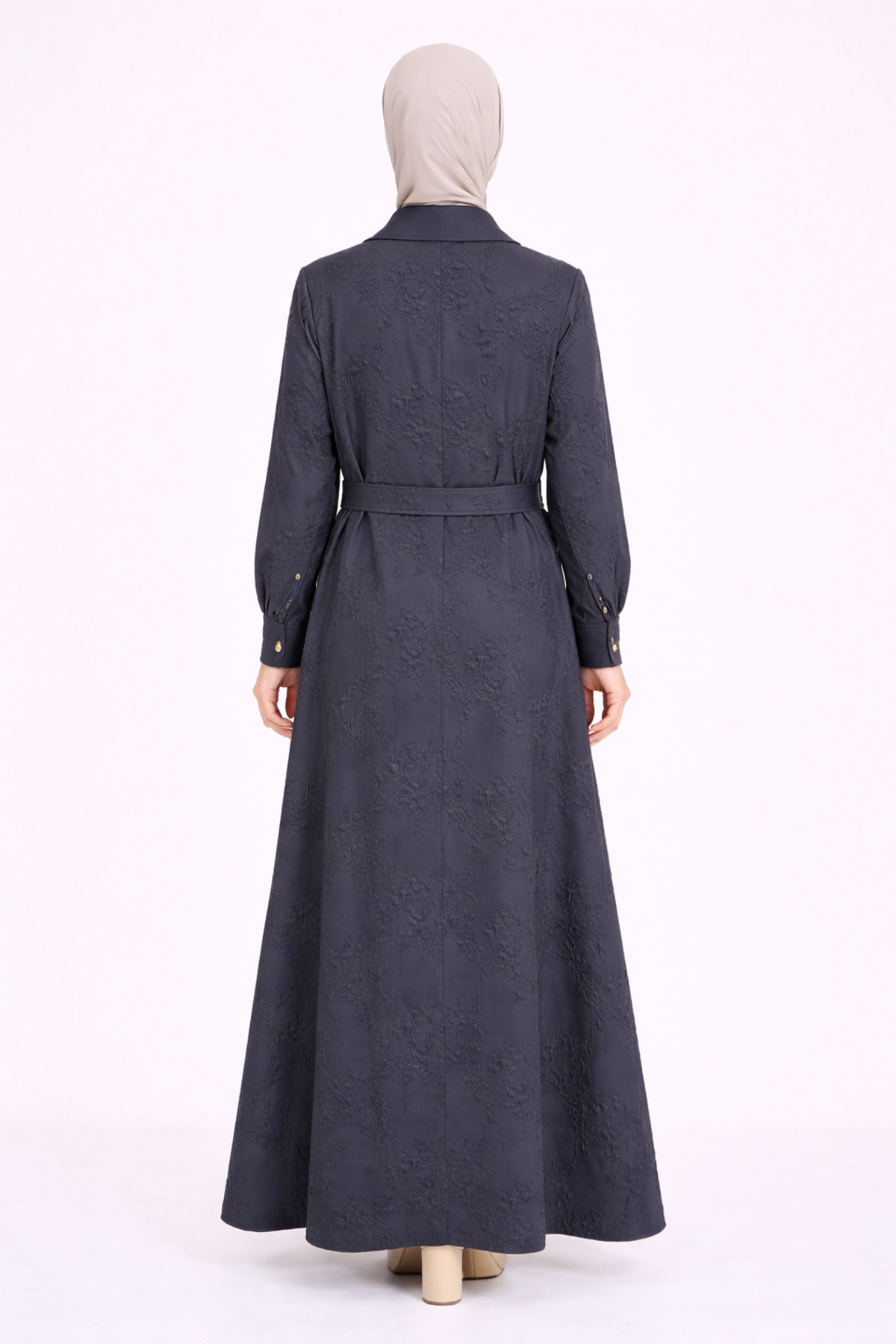 DESENLİ YAN ZIMBA DETAYLI KAP