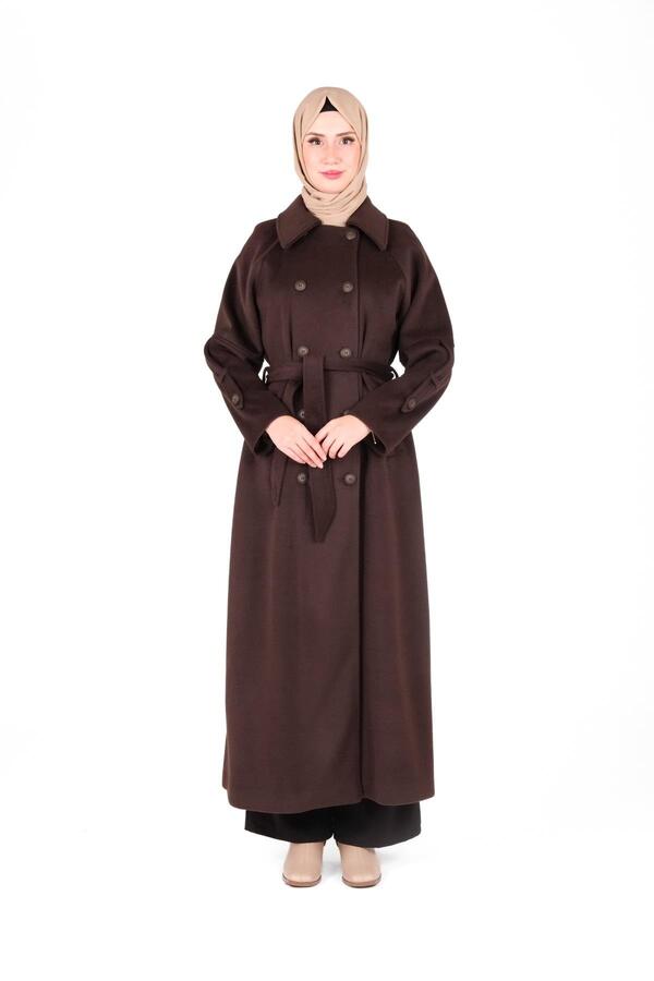 KOL APOLETLİ DÜĞMELİ KABAN