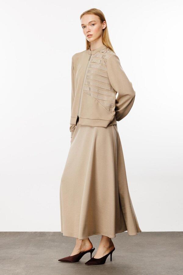 TAFTA GARNİ CEKETLİ ETEKLİ TAKIM