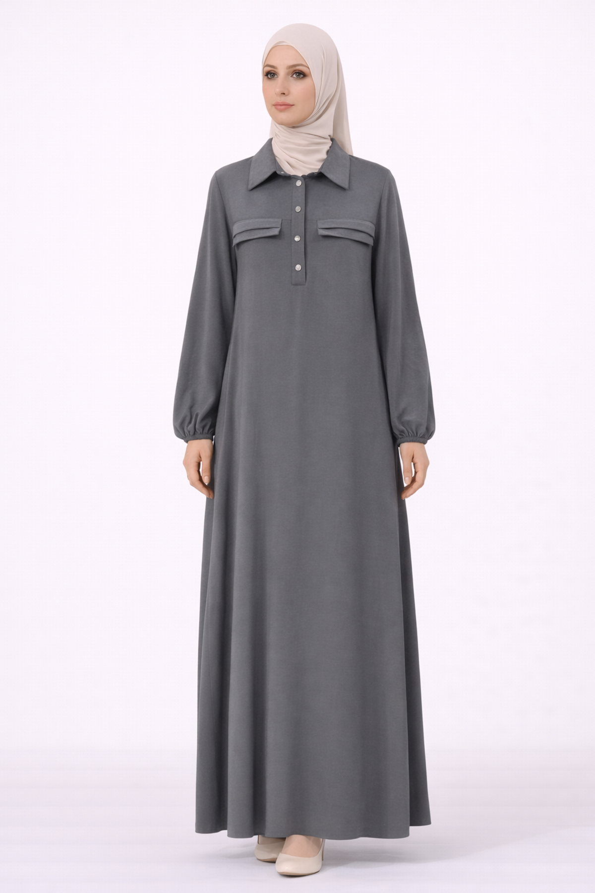 *KAPAK DETAYLI ELBİSE