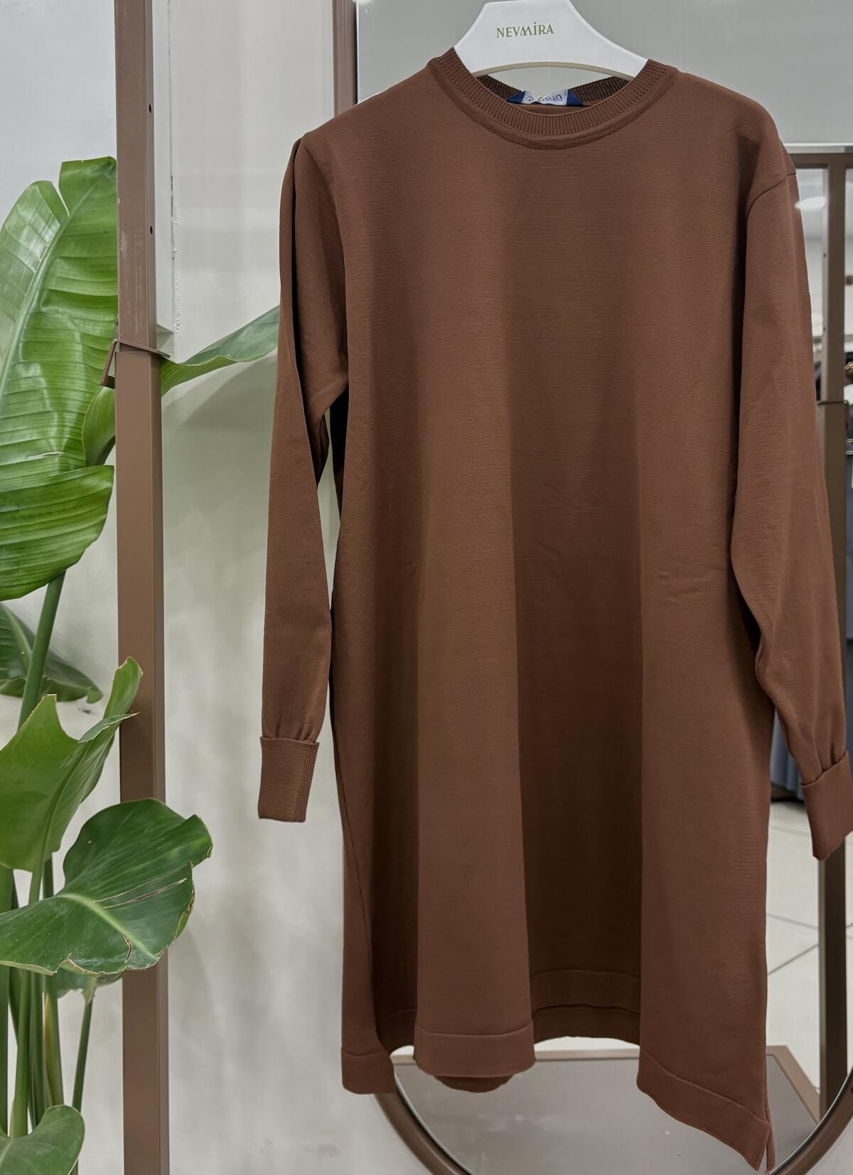 DÜZ RENK LİKRA TUNİK