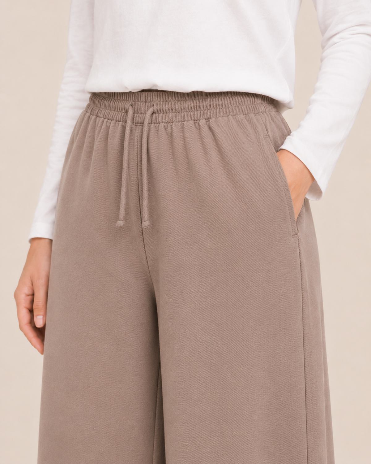 LASTİKLİ TENCEL PANTOLON
