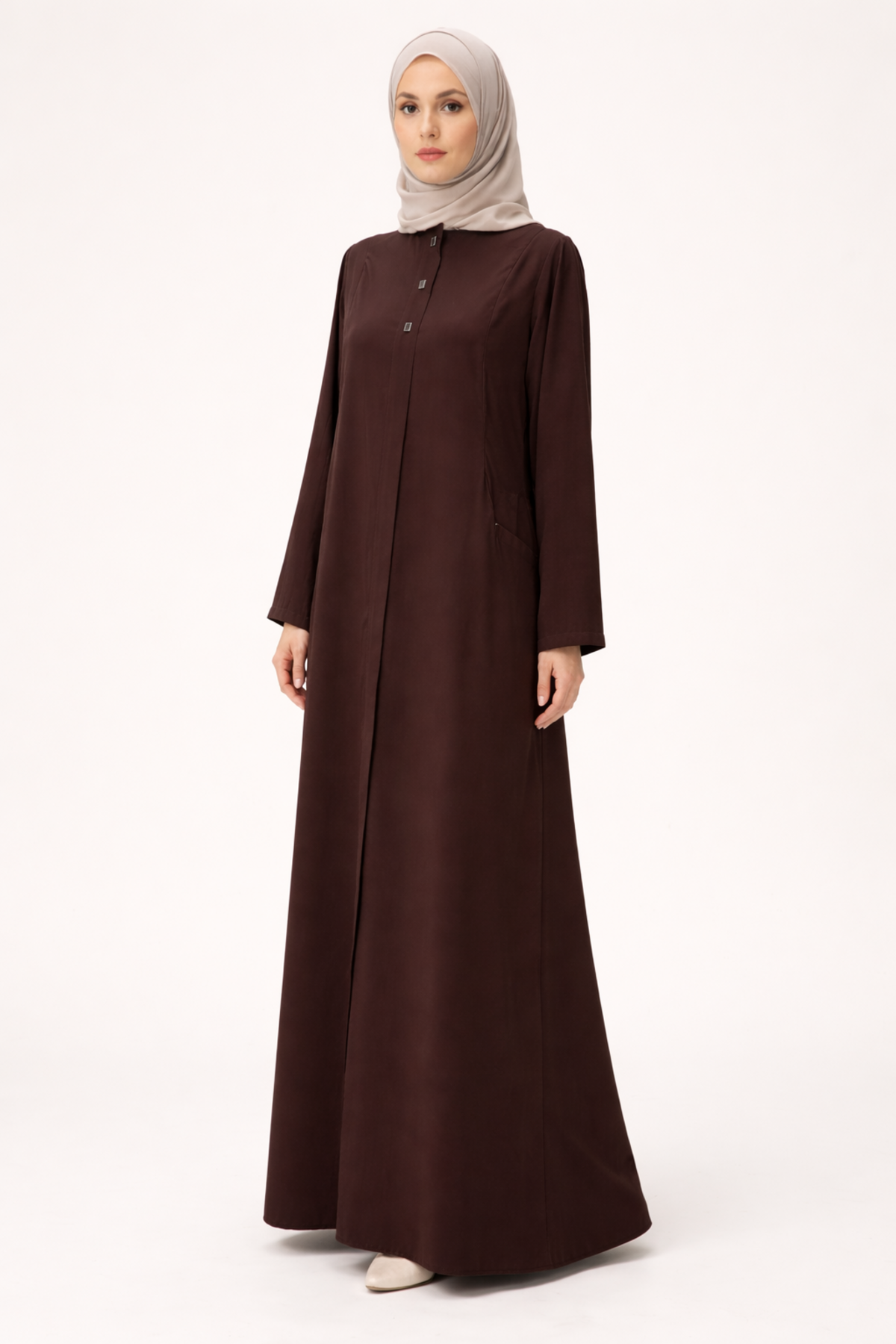 OVAL CEPLİ ÇIT ÇIT DETAYLI FERACE