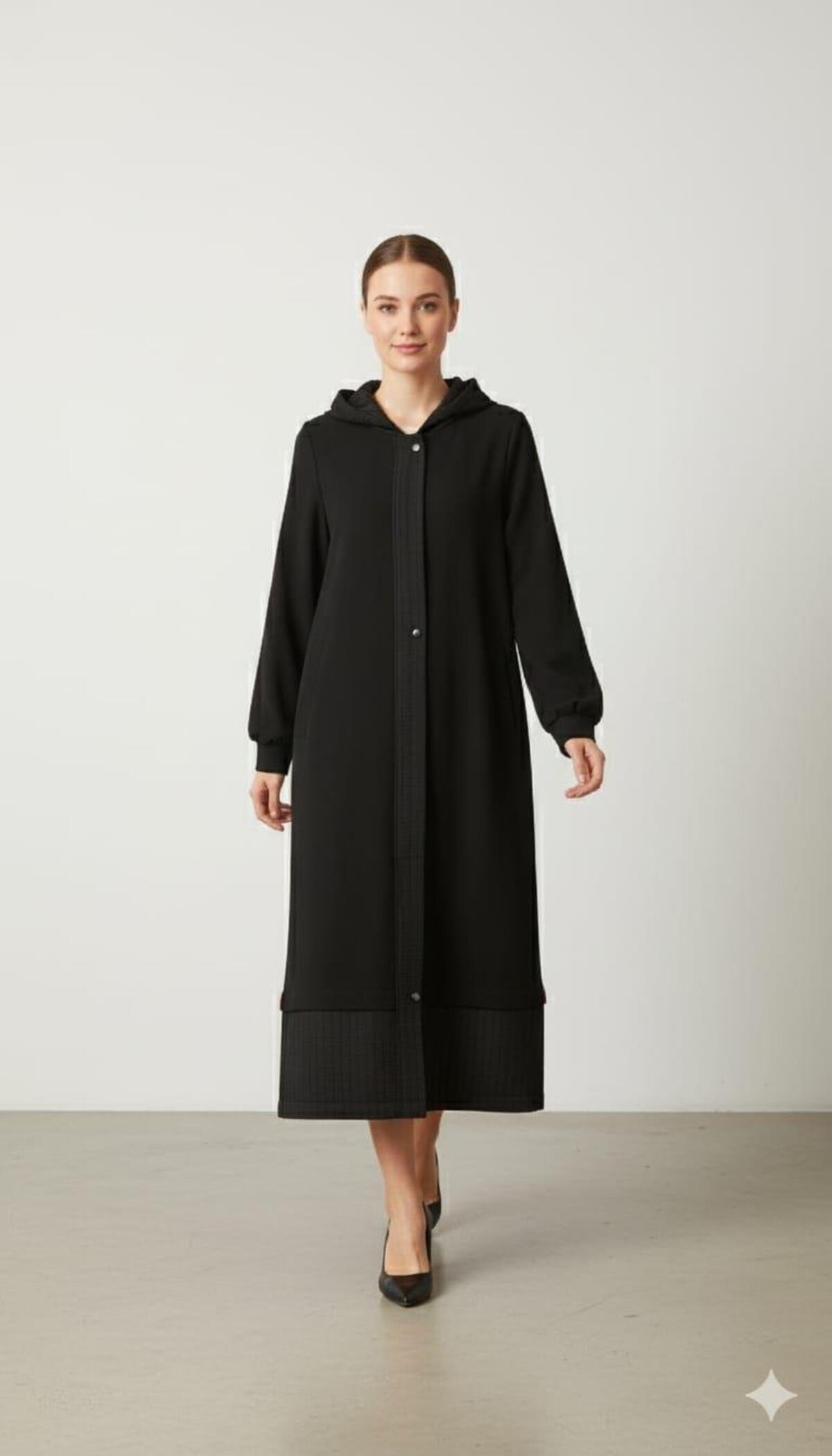 RAY KAPİTONE DESEN KREP DETAYLI KAP