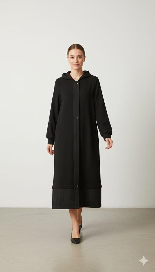 RAY KAPİTONE DESEN KREP DETAYLI KAP