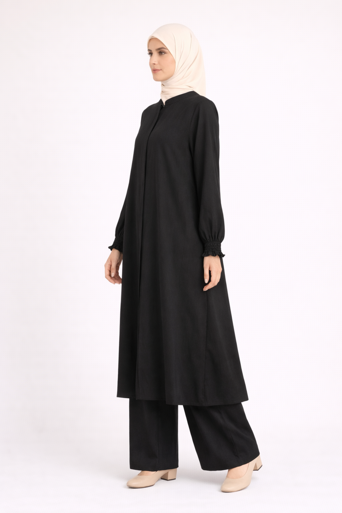 *KOL LASTİKLİ FERMUARLI PANTOLONLU TAKIM