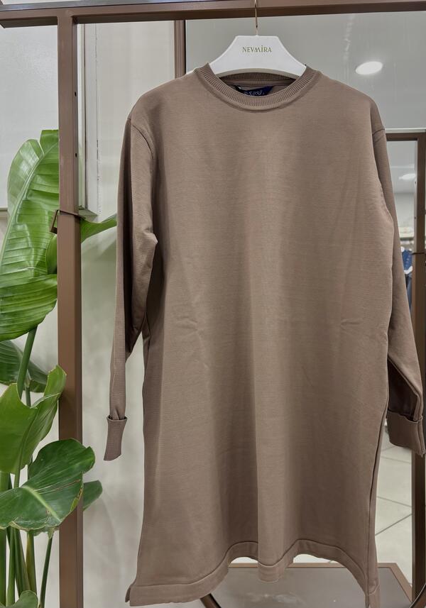 DÜZ RENK LİKRA TUNİK