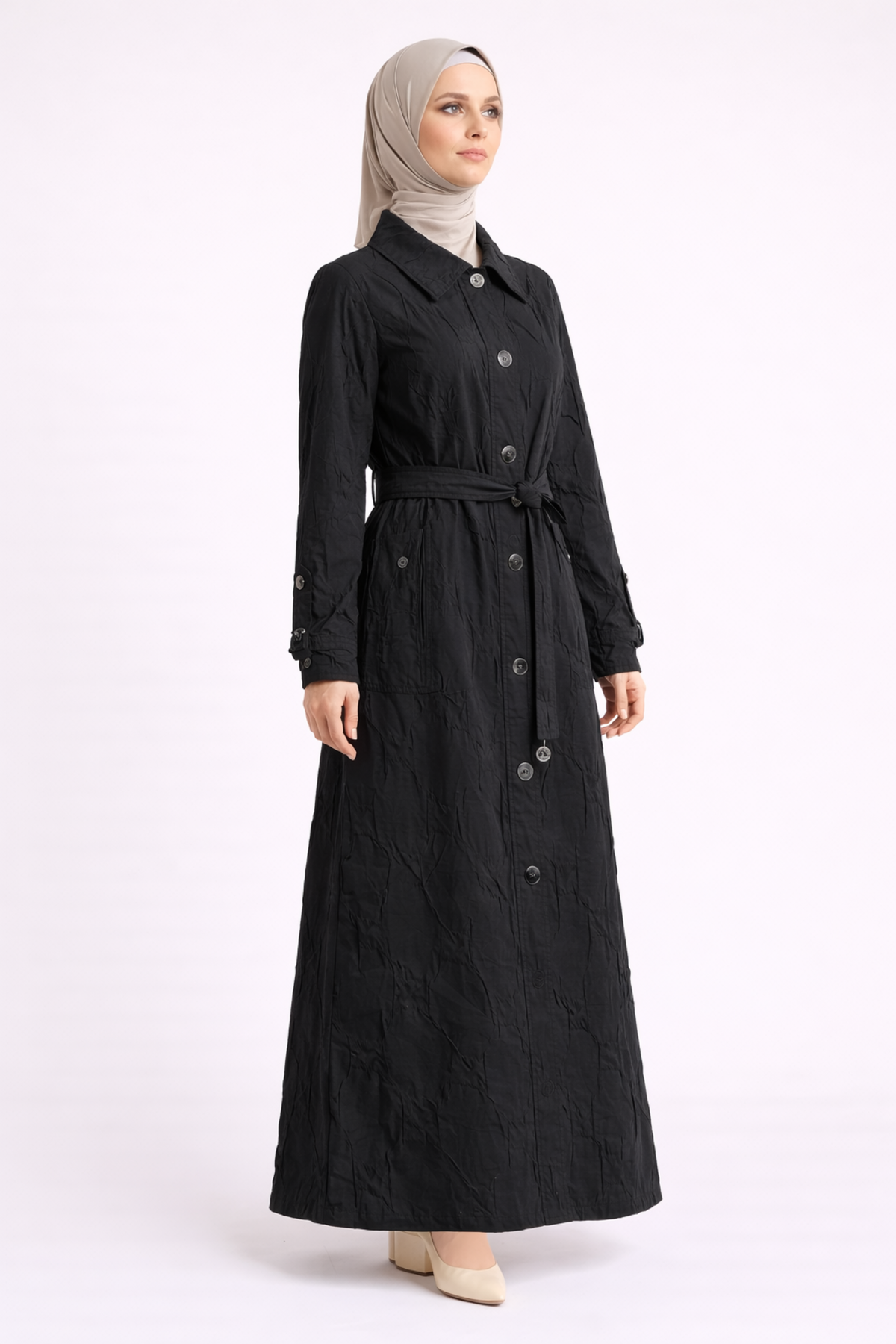 ÖN KESİKLİ CEP DETAYLI JAKAR KAP