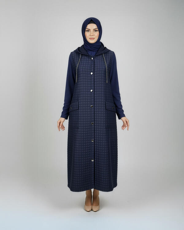 CEP DETAYLI KAPİTONE YELEK