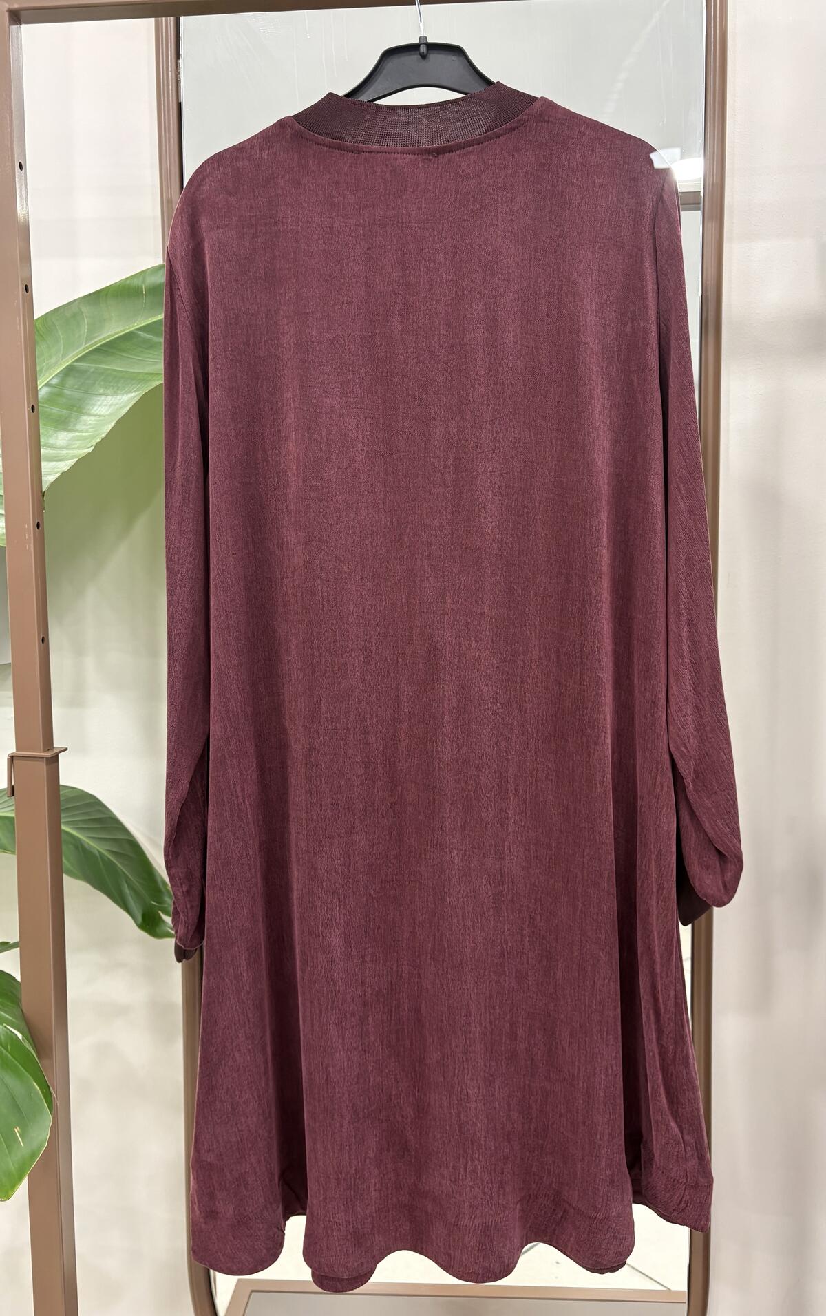 YARIM FERMUARLI KUPRA TUNİK