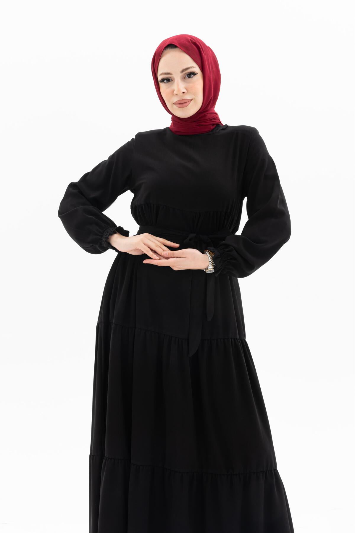 FERACE ÜÇ KAT ETEĞİ BÜZGÜLÜ 8004 BDN 38-48