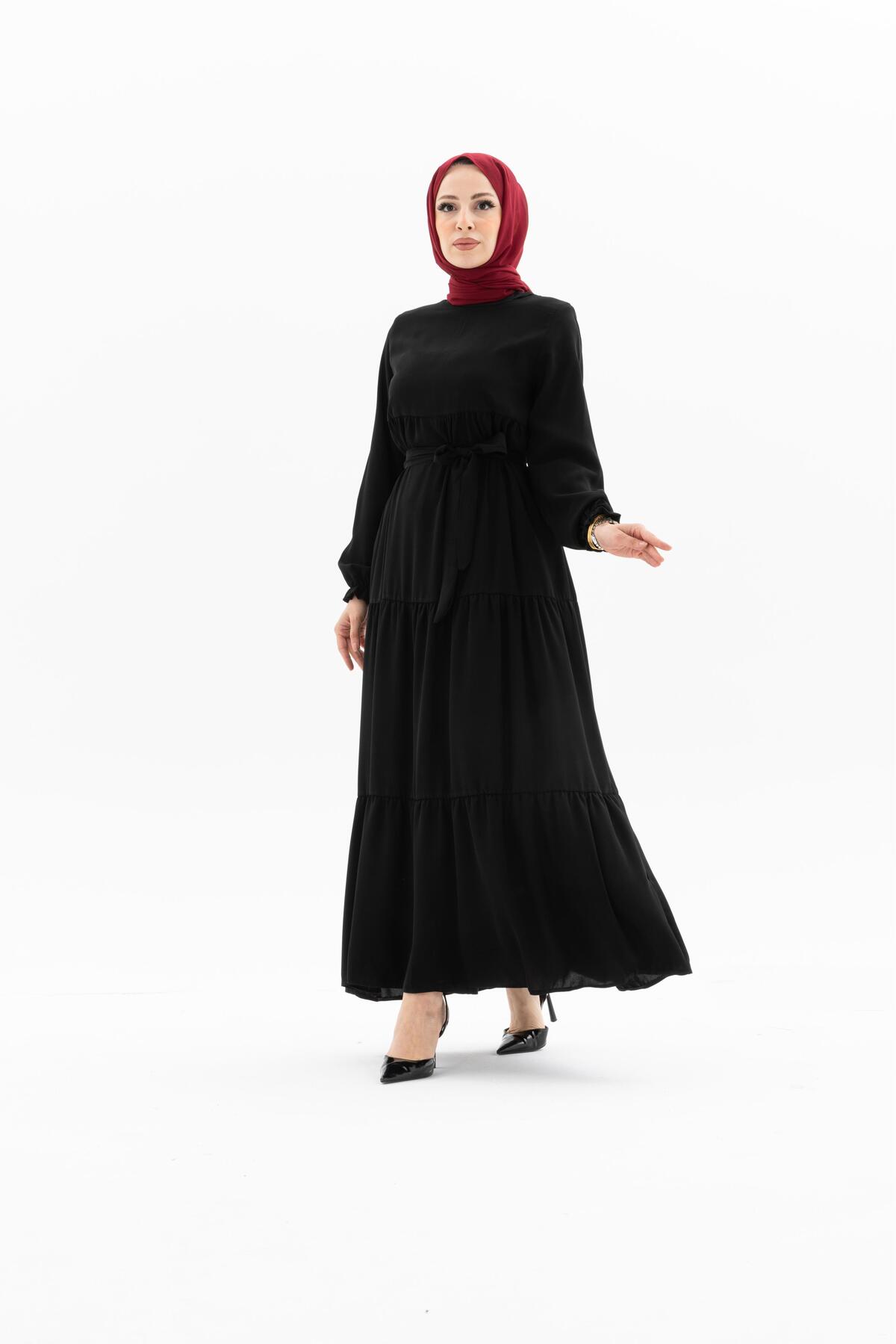 FERACE ÜÇ KAT ETEĞİ BÜZGÜLÜ 8004 BDN 38-48