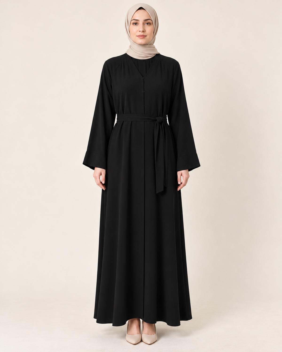 ÇITÇITLI MEDİNE İPEĞİ ABAYA