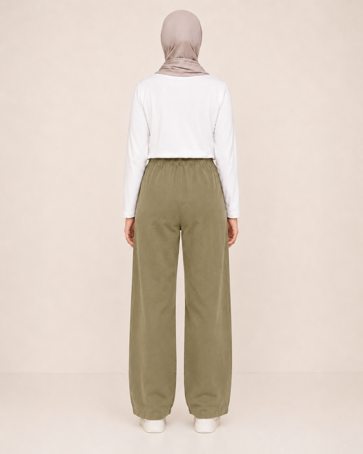 LASTİKLİ TENCEL PANTOLON