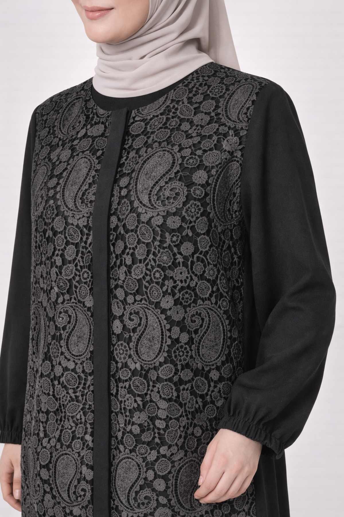 GÜPÜRLÜ KOLU LASTİKLİ BATTAL FERACE