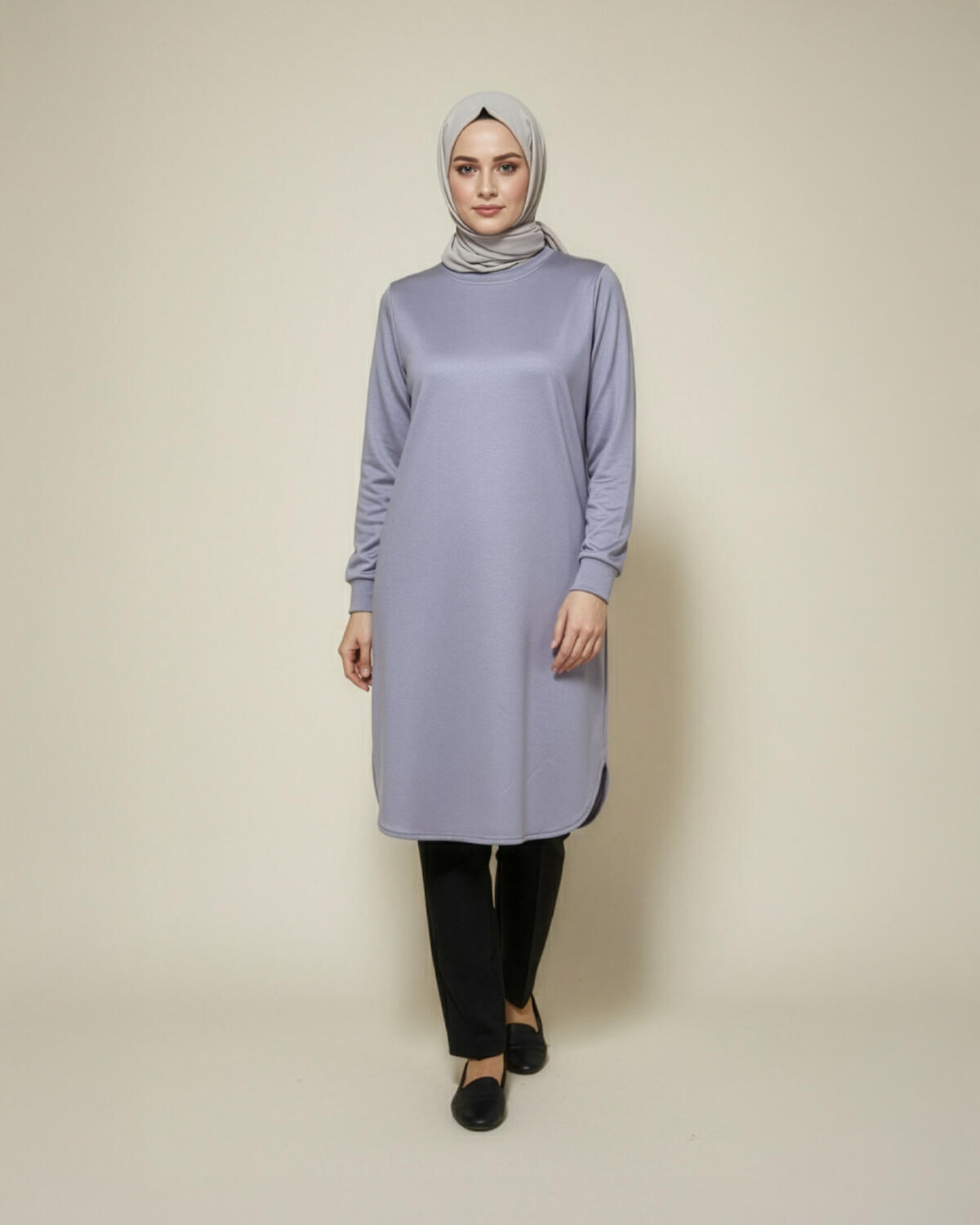 DÜZ RENK KRİSTAL TUNİK