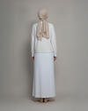 GÜL DETAYLI DÜĞMELİ ANGORA HIRKA