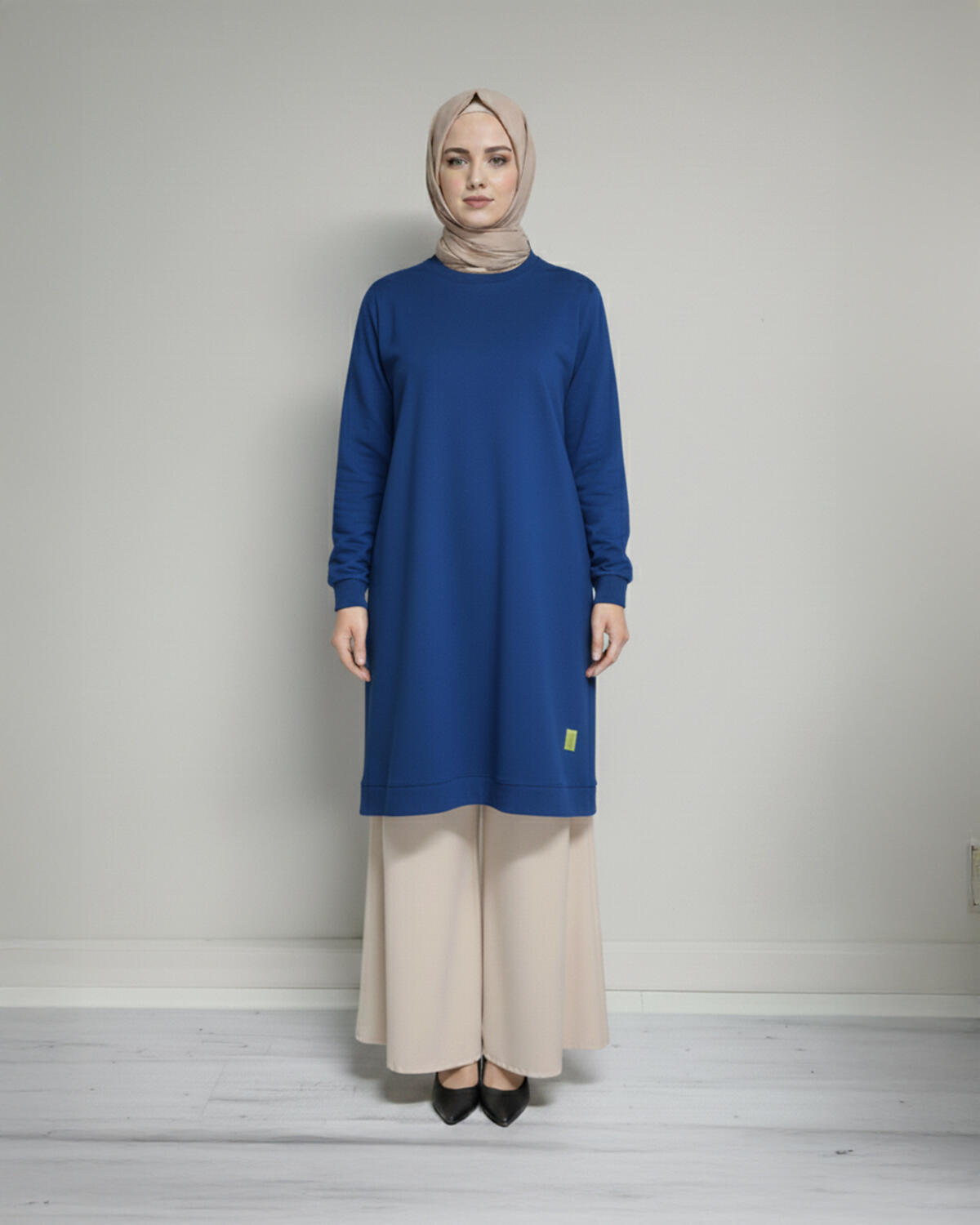 TEK RENK BASIC TUNİK 85 CM