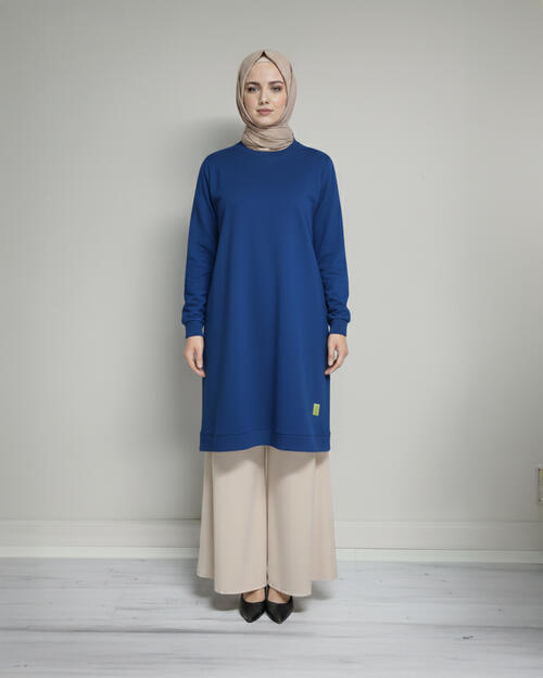 TEK RENK BASIC TUNİK 85 CM