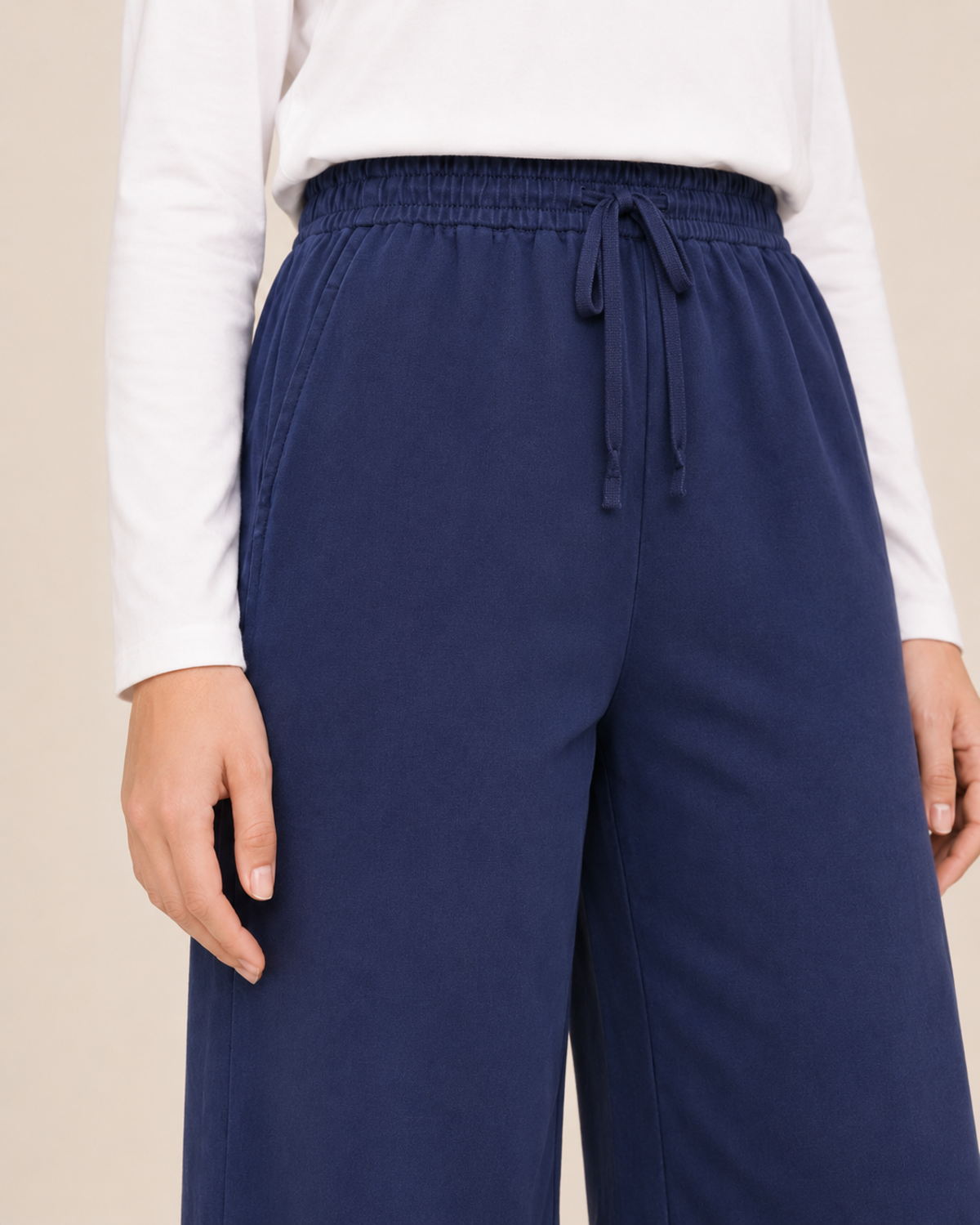 LASTİKLİ TENCEL PANTOLON