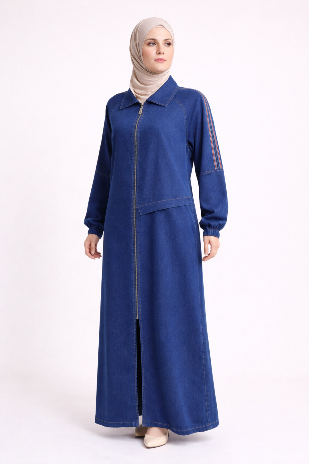 OMUZ ŞERİTLİ TENCEL KAP