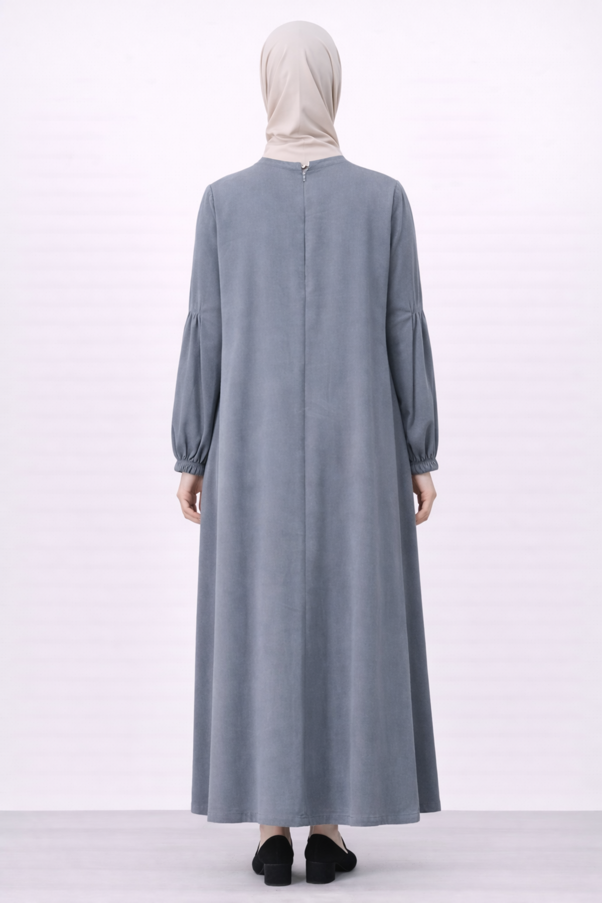 CEP DETAYLI BÜZGÜLÜ ELBİSE