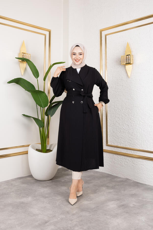 KRUVAZE YAKA ÇİFT DÜĞME KAP