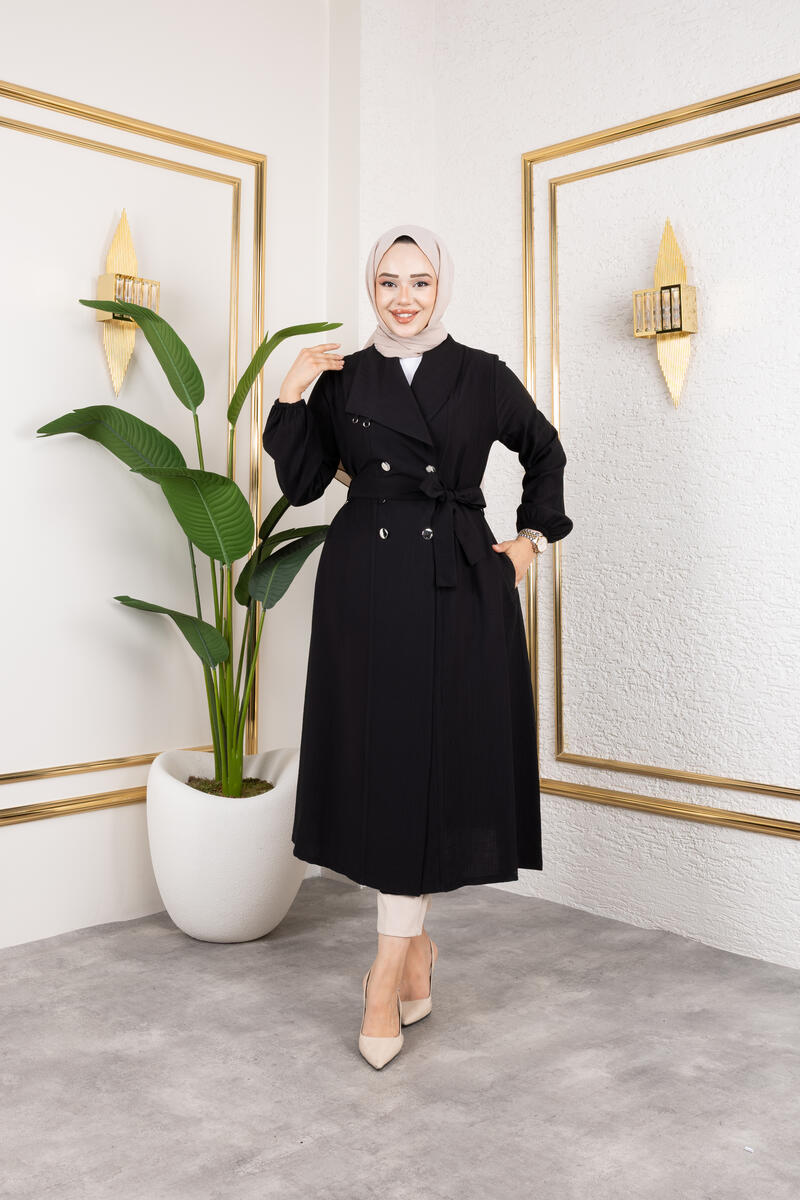 KRUVAZE YAKA ÇİFT DÜĞME KAP