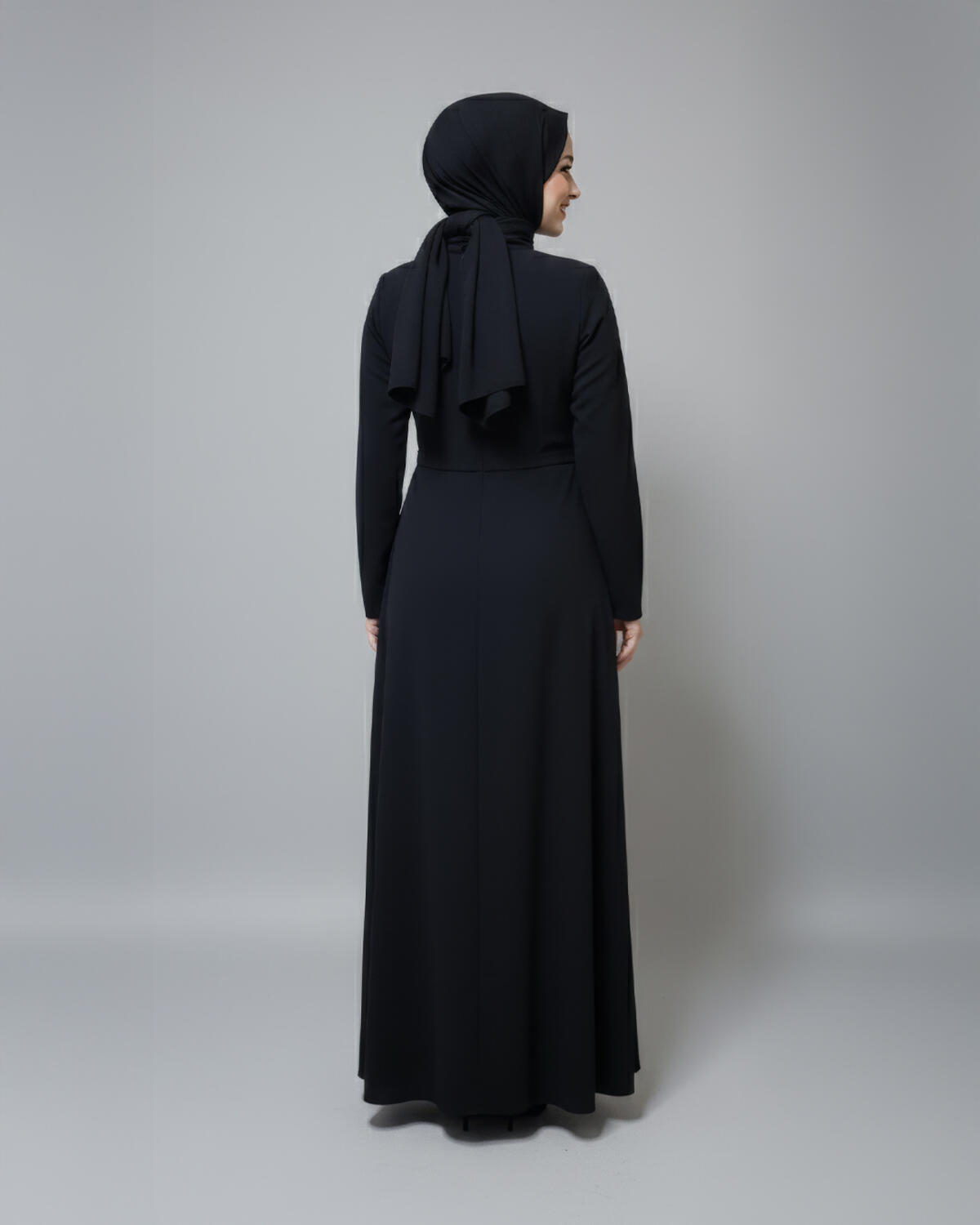 KAPAKLI BAĞLAMALI ELBİSE