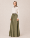 LASTİKLİ TENCEL ETEK