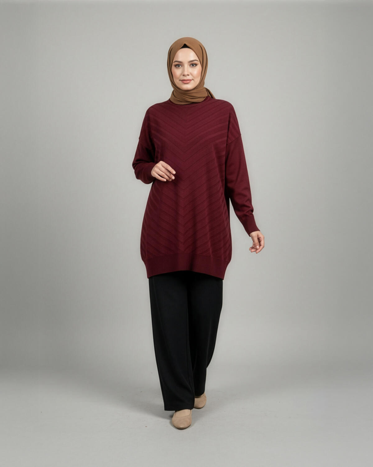 VEREV DESEN UZUN KAZAK