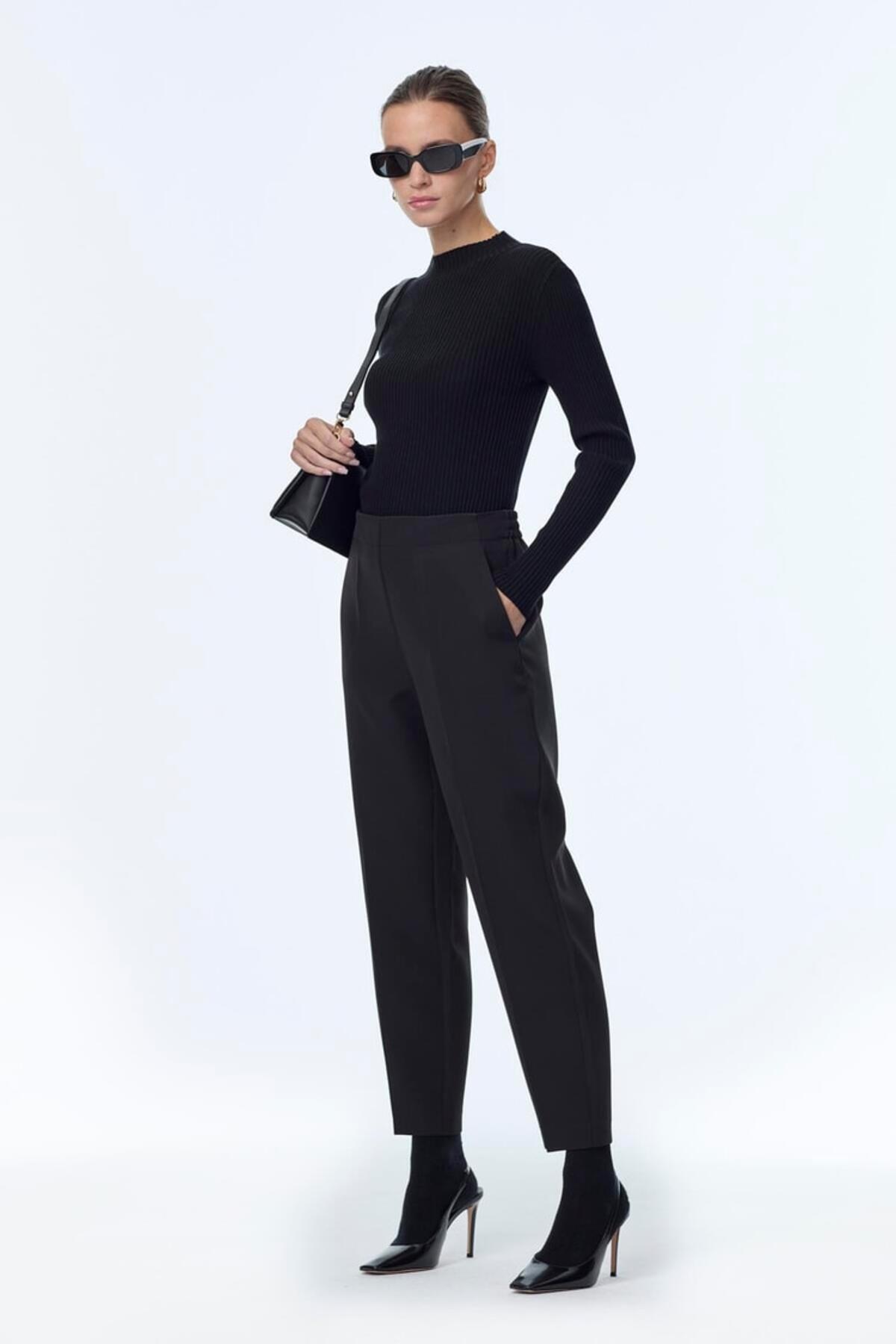 BELİ LASTİKLİ SİGARET PANTOLON