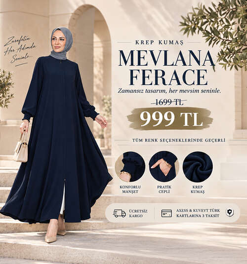 Mevlana Ferace Krep Kumaş