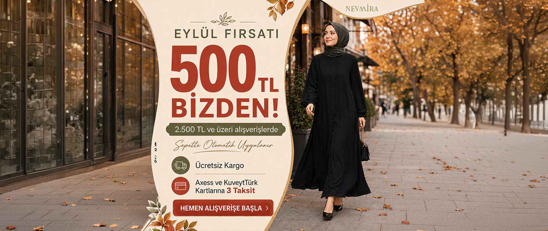 Eylül Fırsatı 500 TL İndirim Sepette